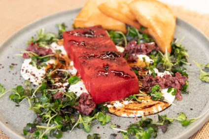 Compressed Watermelon Salad